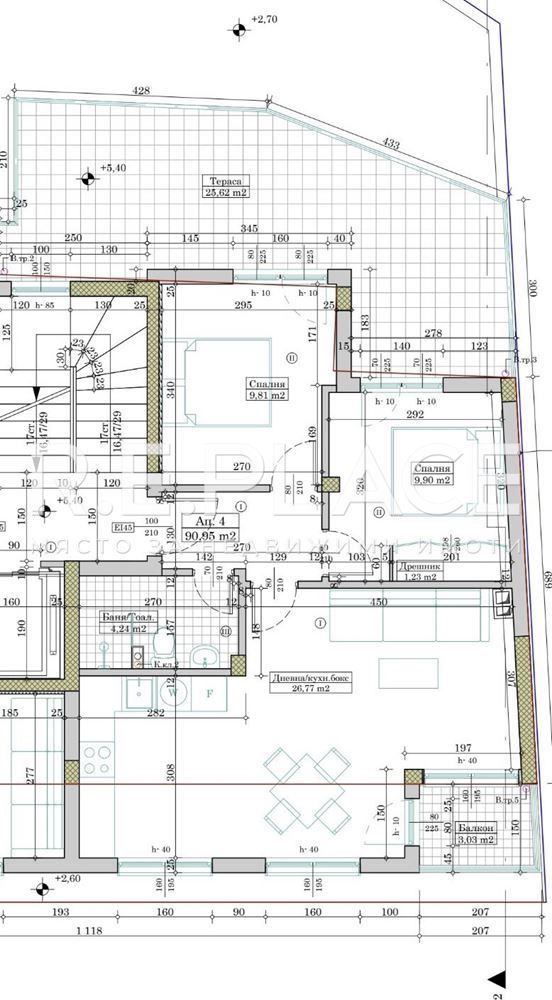 3-стаен в Варна-Операта площ 108 цена 215000