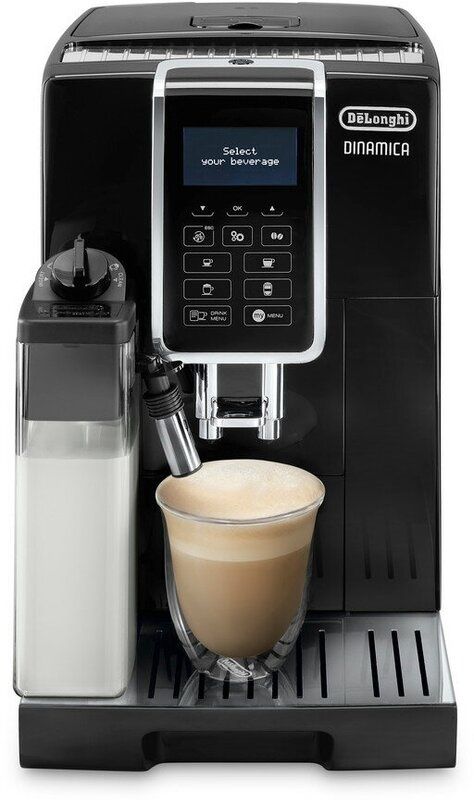 Автоматическая кофемашина DeLonghi Dinamica ECAM 350.55. B, черный