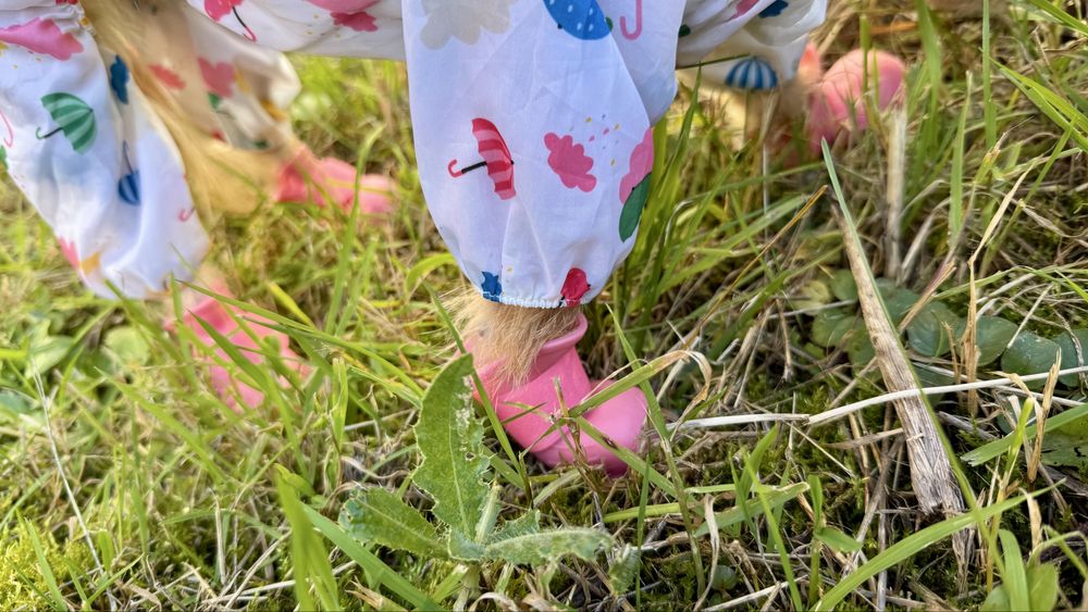 Set de ploaie pentru căței de talie mică – pelerină + cizmulite