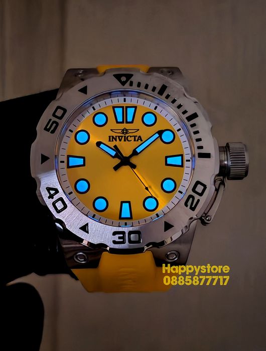 INVICTA Bumble Yellow 51mm, Инвикта нов ръчен часовник