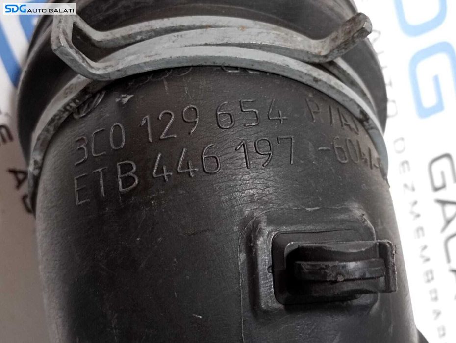 Tub Tubulatura Conducta Admisie Presiune Aer Intercooler Turbo Turbina Turbosuflanta Volkswagen Passat B7 2010 - 2015 Cod 3C0129654 3C0129635 [M5392]