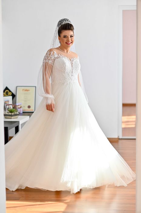 Rochie de mireasa tip A line White Lady