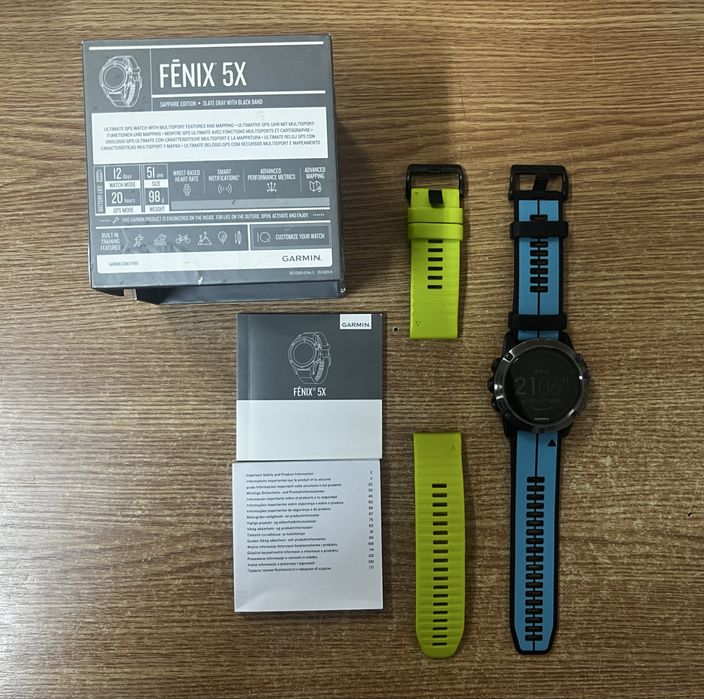 Garmin Fenix 5x sapphire / safir
