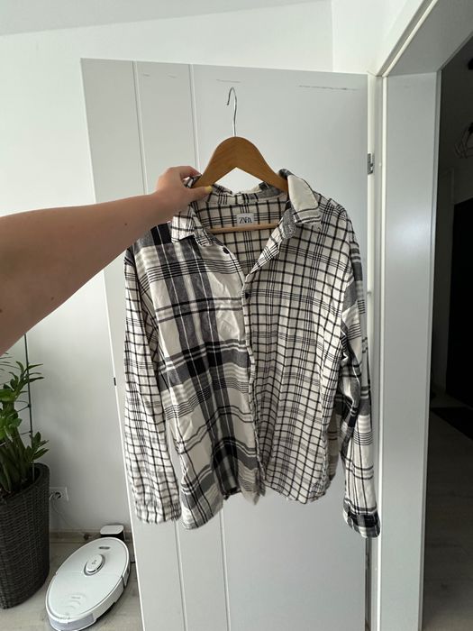 Cămașă în carouri, barbati, Zara, XL
