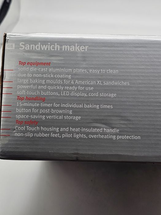Aparat de facut sandwich maker , 1800W, Rommelsbacher, ST1800