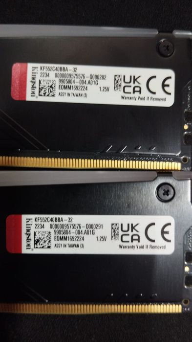 Продам оперативную память Kingston Fury Beast 32gb ddr5