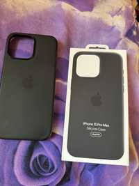 Husa apple iphone 15 pro max (silicon case cu mag safe originala)
