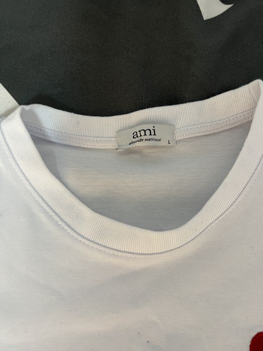 tricou alb ami paris L