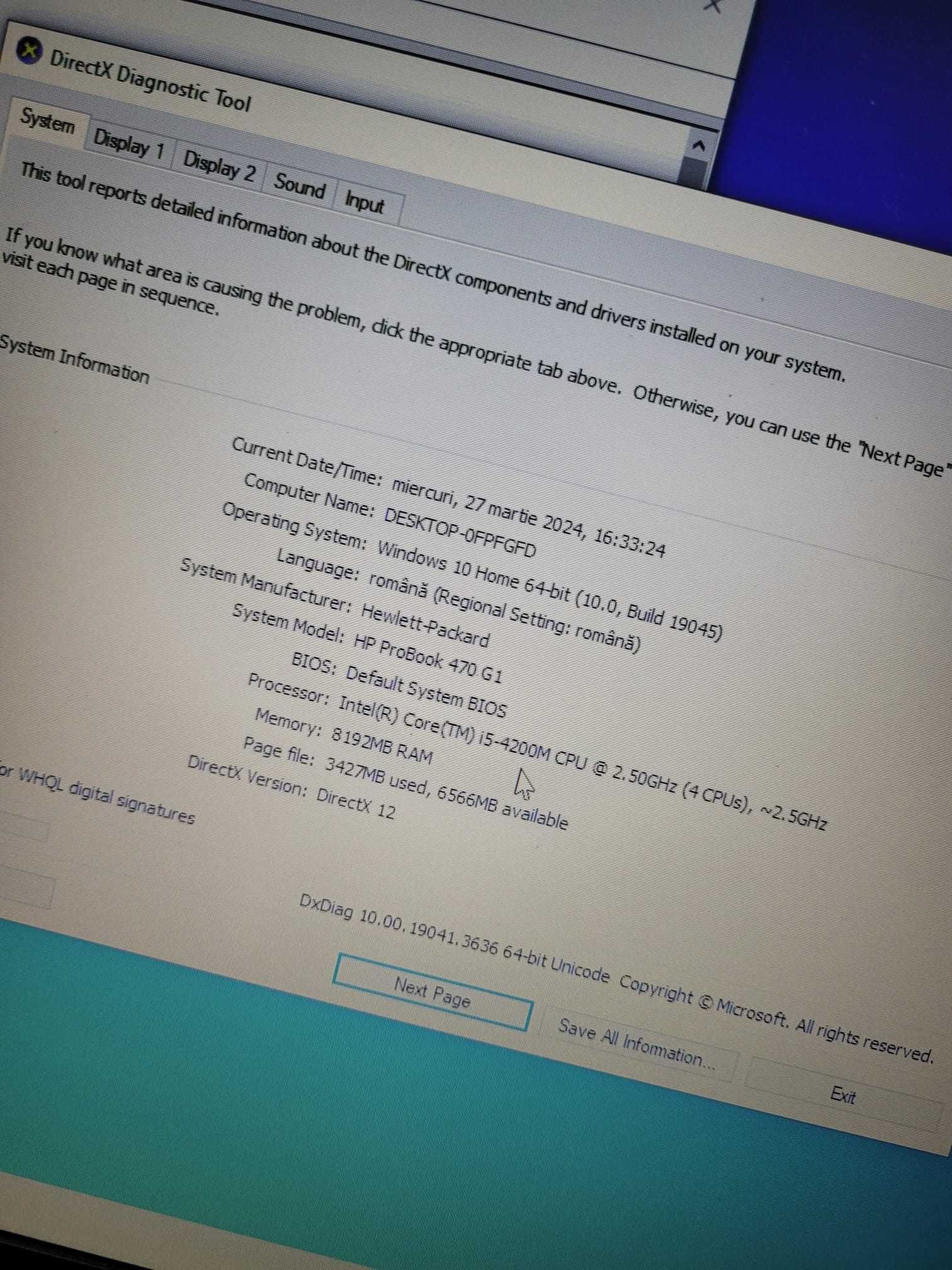 Laptop HP ProBook 470 G1 intel i5 8gb ram AMD Radeon