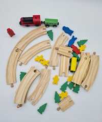 Детская деревяная железная дорога