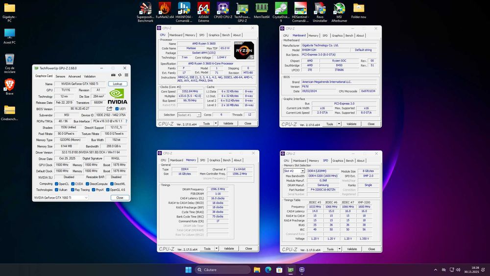 PC Gaming - Ryzen 5 3600 + 16GB + GTX 1660Ti
