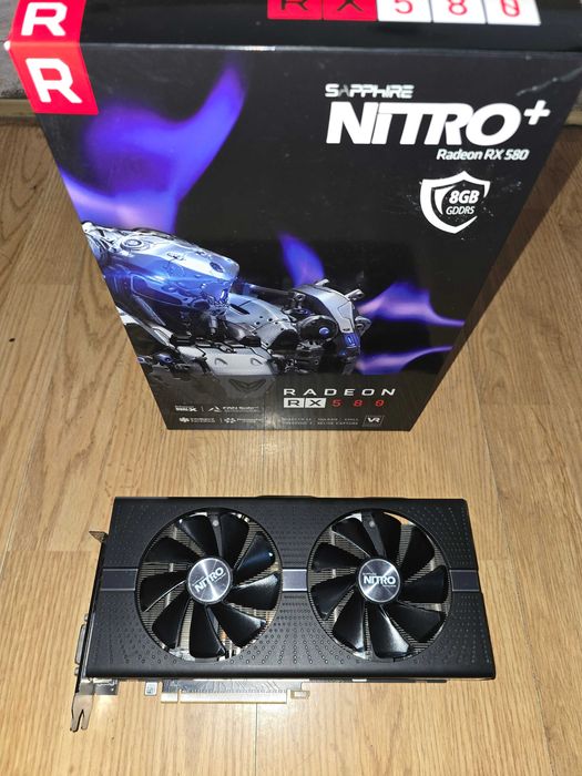 Placa video Sapphire NITRO+ RX 580 8 GB - Stare foarte buna