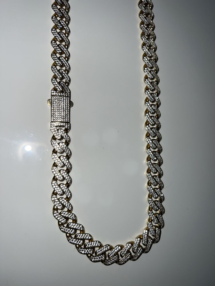 Lant cuban aur 14k 93,15 grame