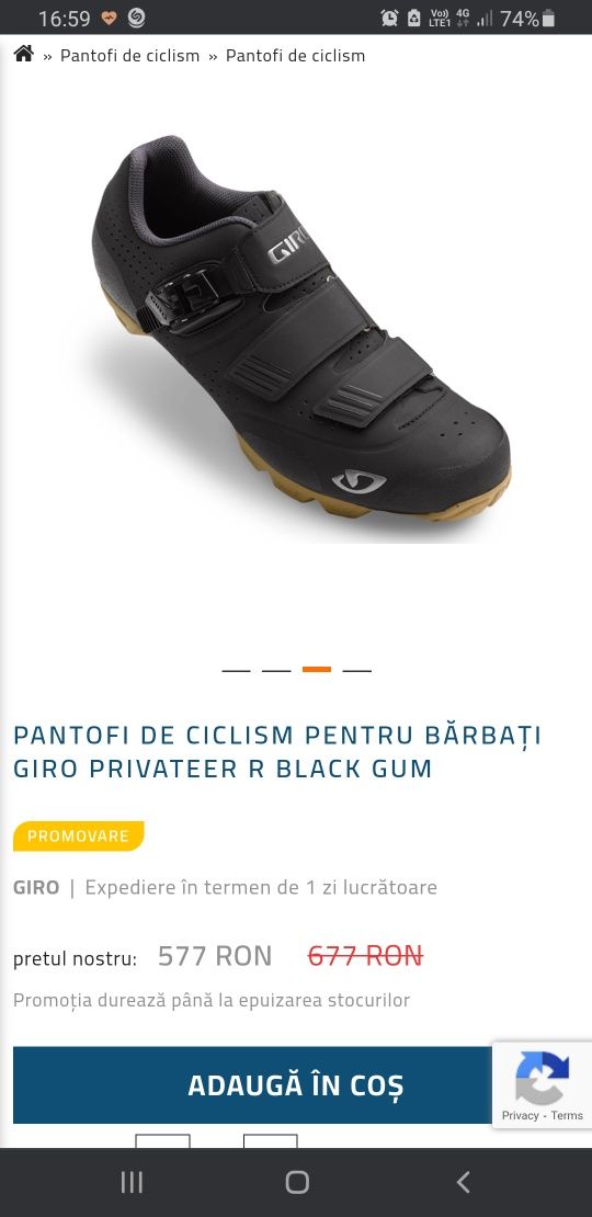 Adidasi/încălțăminte ciclism/bicicleta Giro Privateer R