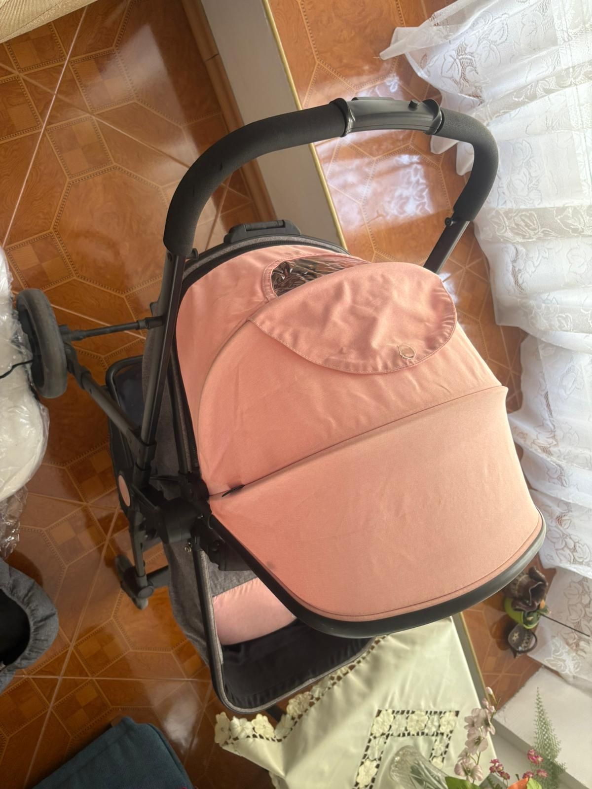 Комбинирана количка 2в1 kinderkraft със сгъваем кош