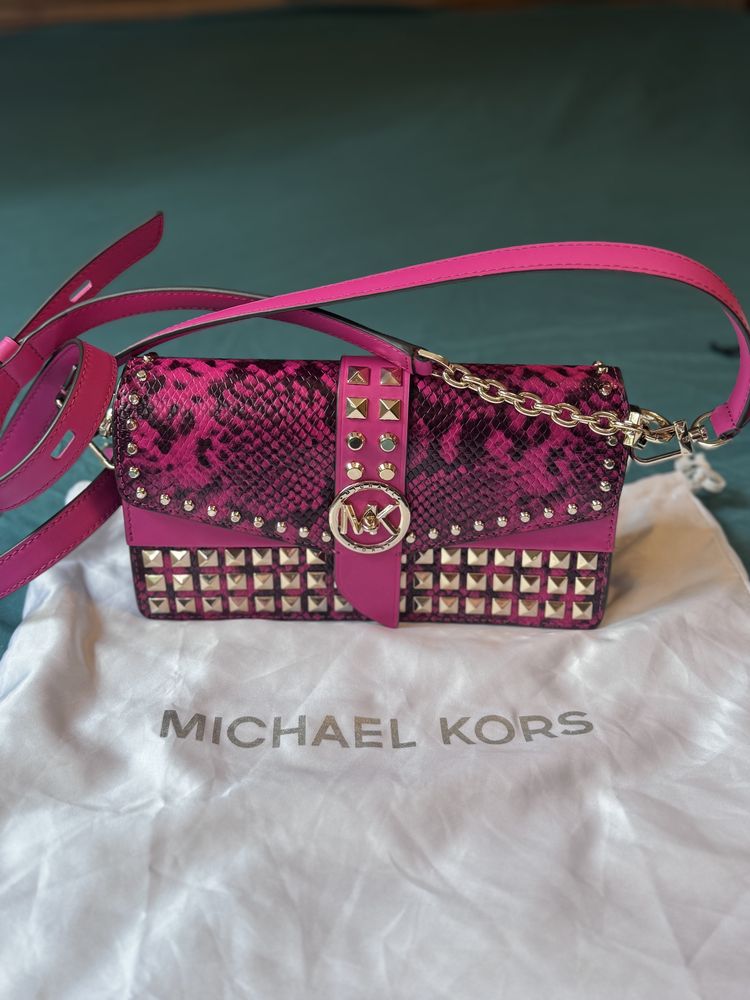 Geanta/ Poseta Michael Kors Greenwich Medium Snake