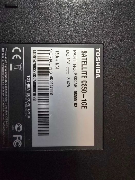 Toshiba C850-1GE , може бартер