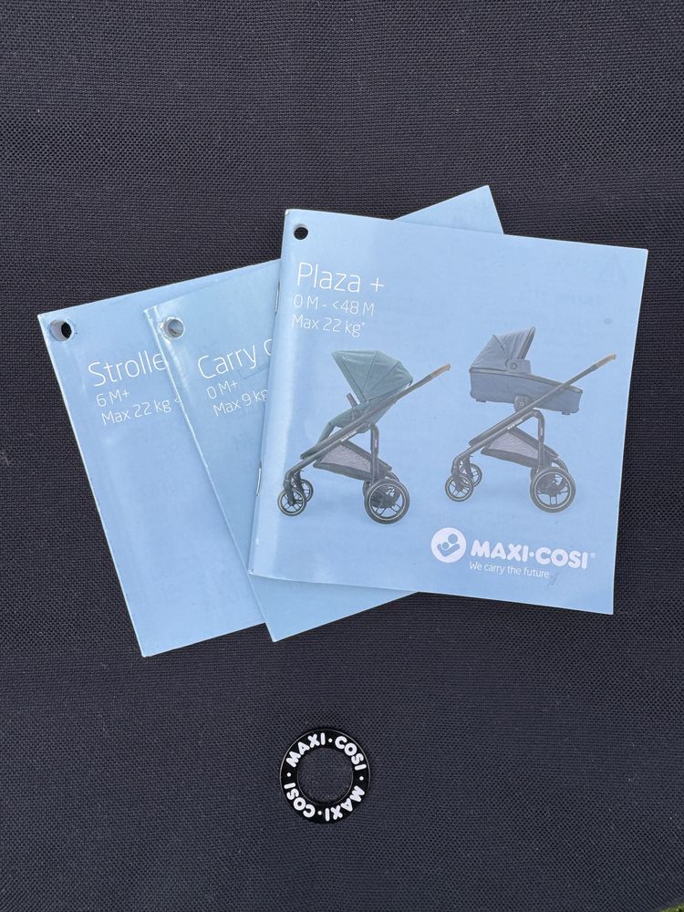 Комбинирана количка Maxi-Cosi - Plaza+, 2в1, Essential Black