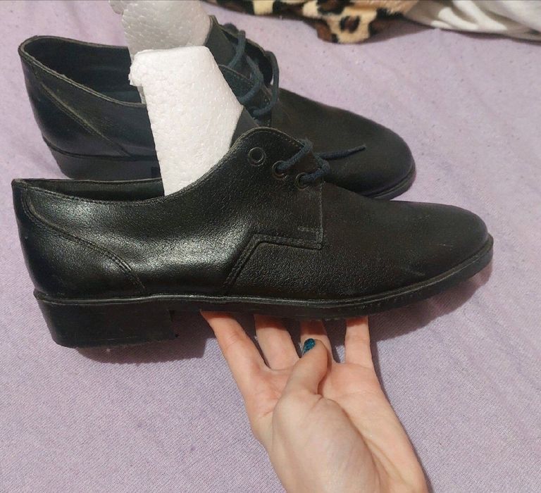 Естествена кожа  мъжки елегантни обувки