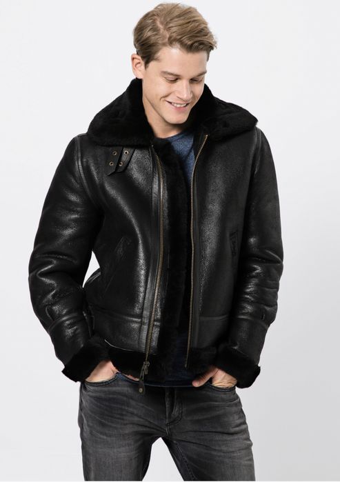 Schott NYC B-3 Bomber Jacket ОРИГИНАЛНО мъжко кожено яке - М