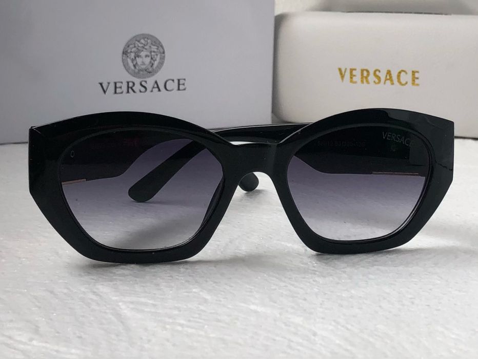 Дамски слънчеви очила котка многоъгълни 2 цвята черни