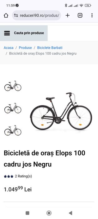 Bicicleta oras Elops 100  NEFOLOSITA