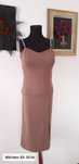 Rochie nude cu bretele din lant