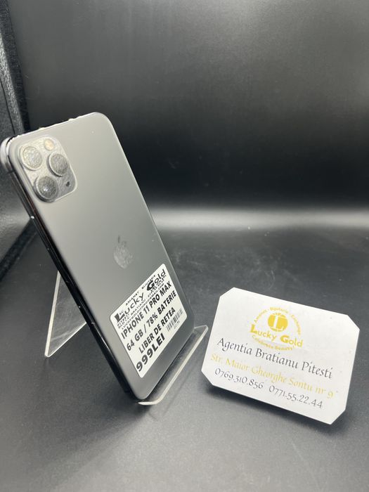 Iphone 11pro max 64 gb baterie 78% cod 22156