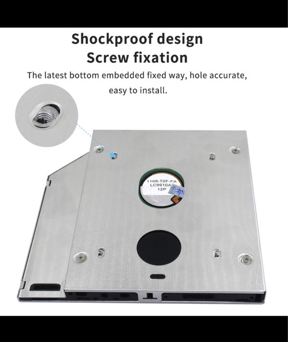 HDD/SSD Caddy Aluminiu