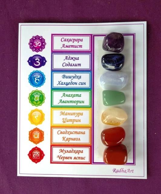 7 кристала за 7 чакри / 7 камъка за здраве. КОЛЕДА