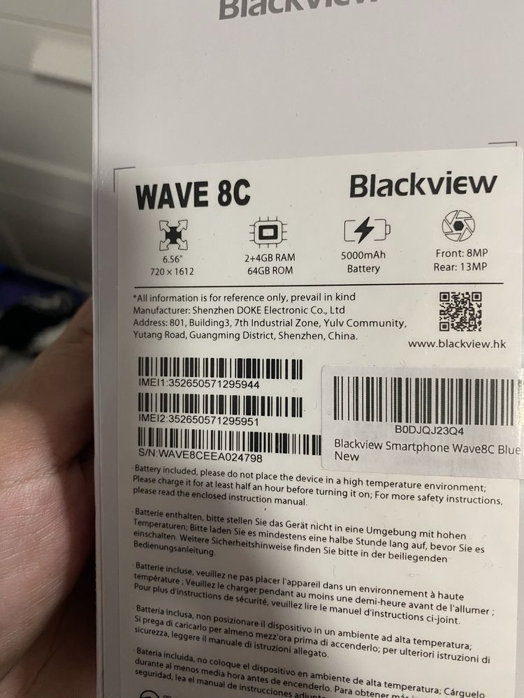 Telefon blackview wave 8c