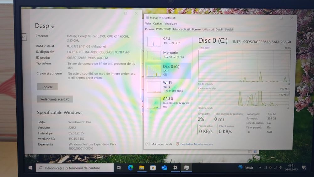 Laptop Lenovo ThinkPad E14_i5-10210U_256GB SSD_8GB DDR4_Win10+Office