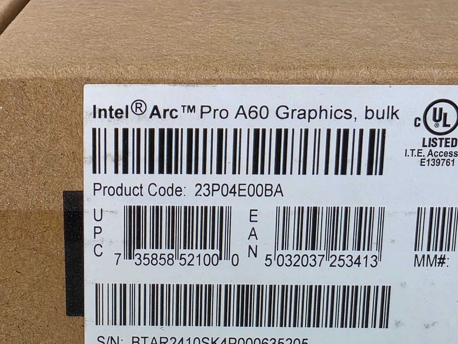 Intel Arc Pro A60, 12 Gb GDDR6 - NOUA - KLI Amanet