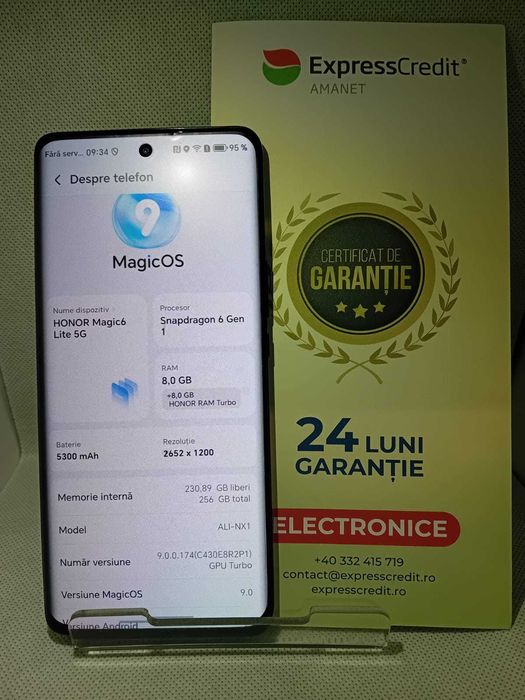 Honor Magic6 Lite (Ag18 Tutora b.27801) Garantie 2 ani!