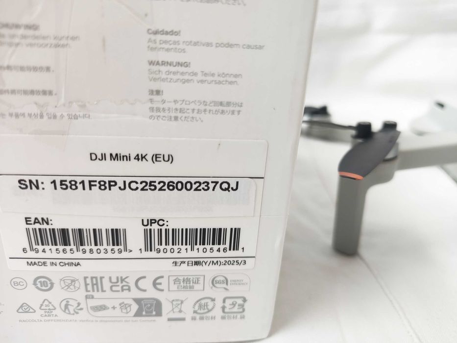 Drona DJI Mini 4K, an fabricatie 2025