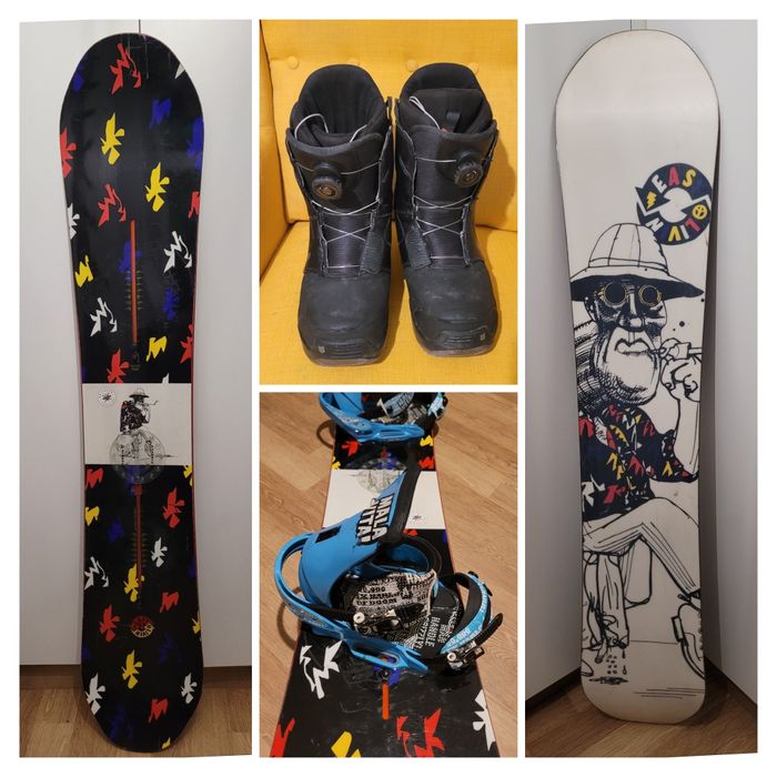 Placa snowboard Burton 155 - 159 + legaturi + boots BOA