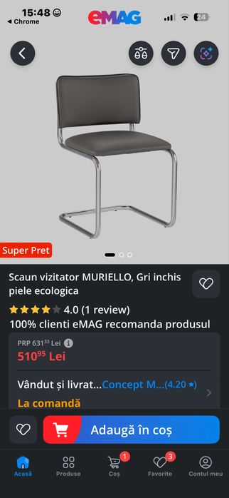 Scaun birou/ vizitator