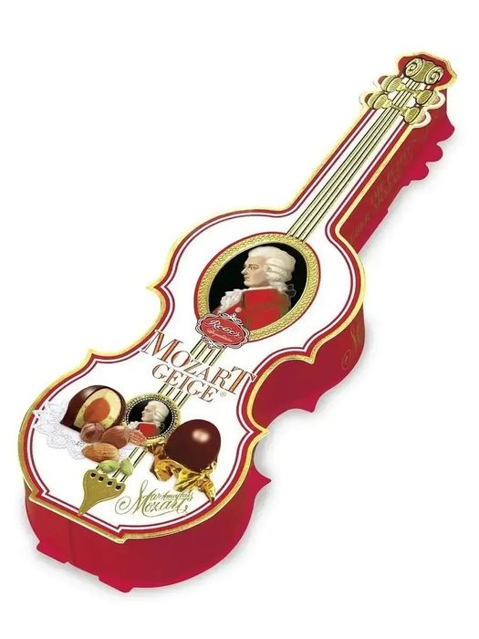 Конфеты шоколадные Reber Mozart из горького и молочного шоколада Скрип