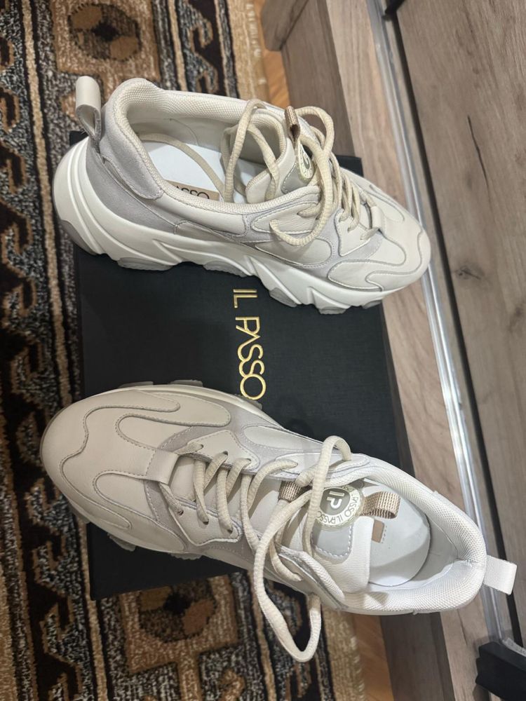 Sneakers femei LOVELLA il passo , piele, piele intoarsa
