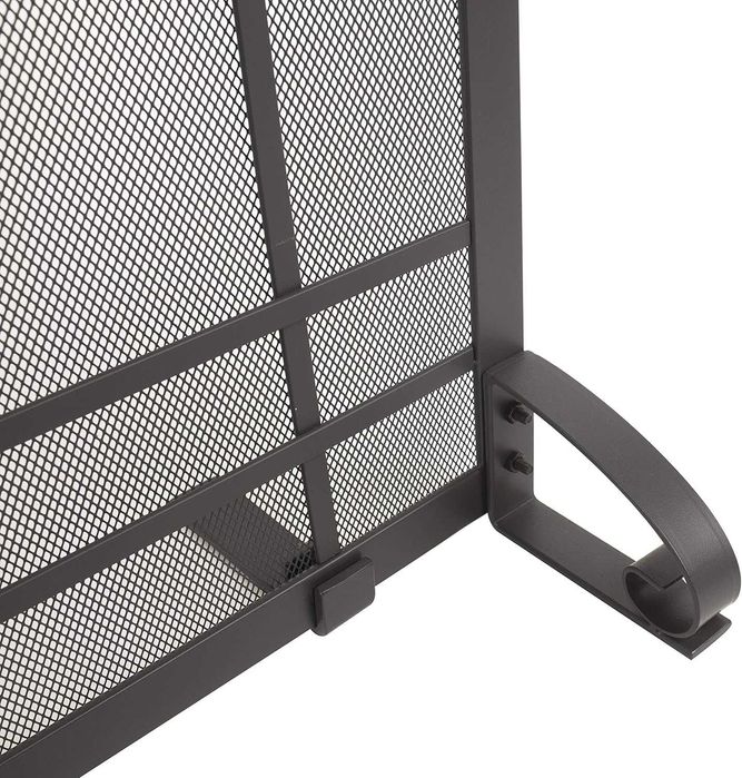 Преграда за камина, решетка за камина от черно желязо