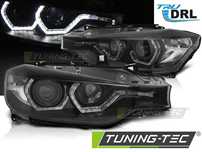 Faruri BMW F30/F31 10.11 - 05.15 ANGEL EYES LED BLACK DRL