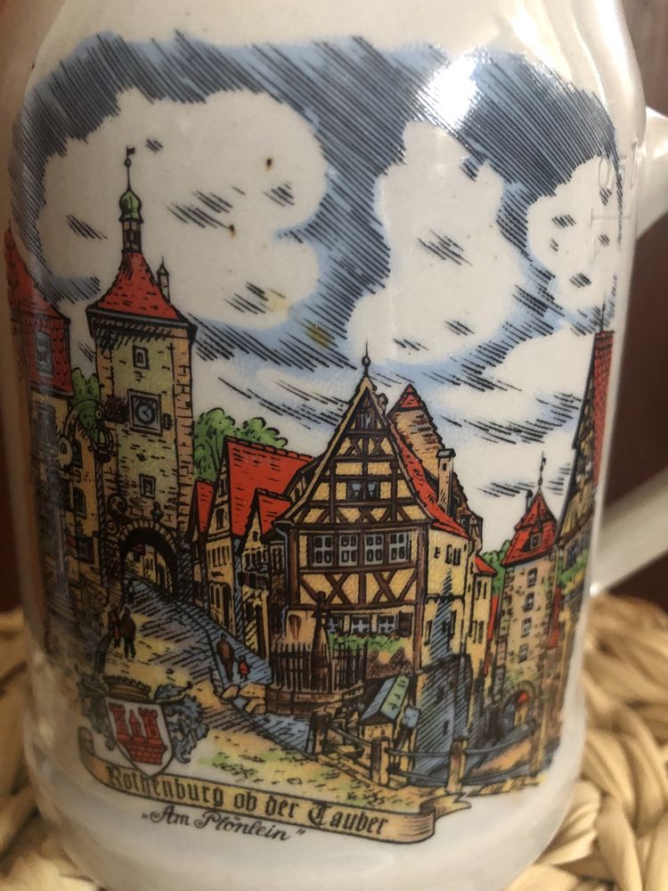 Halba de bere colecție anii 60 Bavaria Rothenburg ob der Tauber