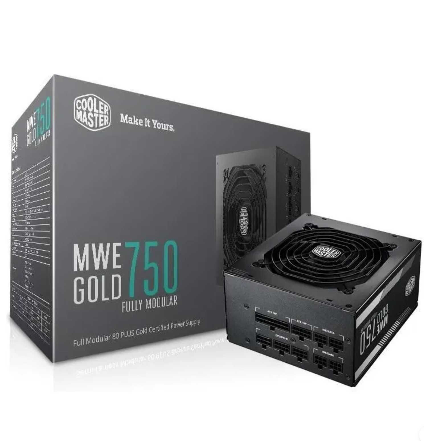 Захранване 750W Cooler Master MWE Plus Gold, 24-pin, Full Modular
