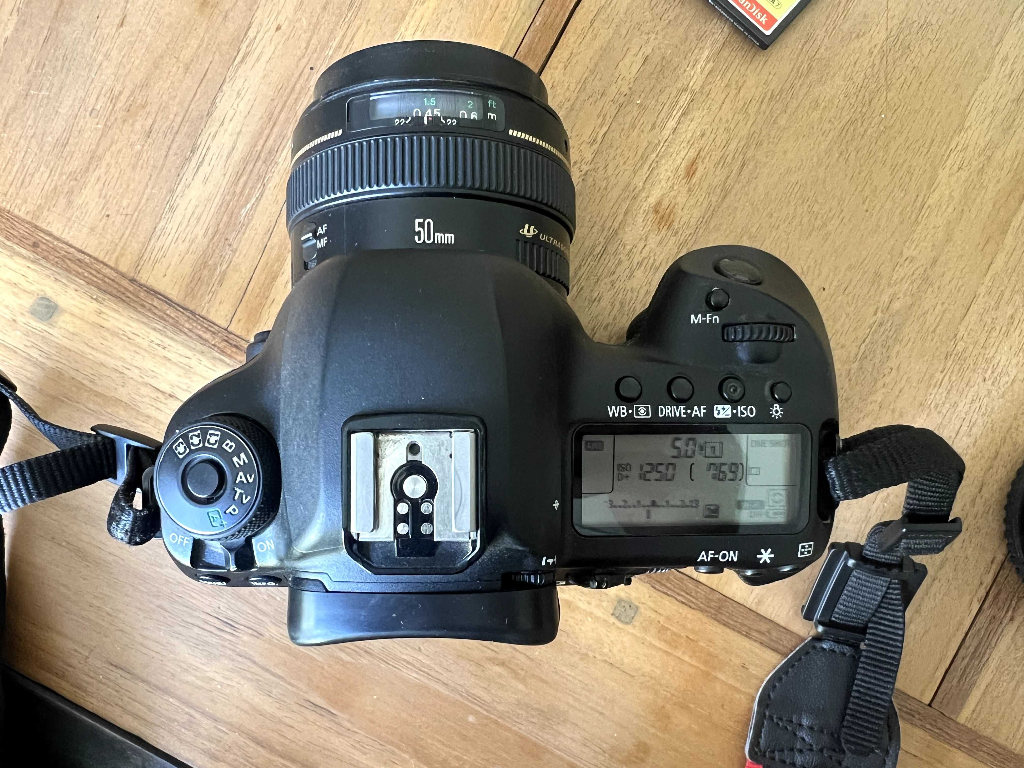 Canon EOS 5D Mark IV + Canon 50mm f/1.4 USM + пълен комплект аксесоари