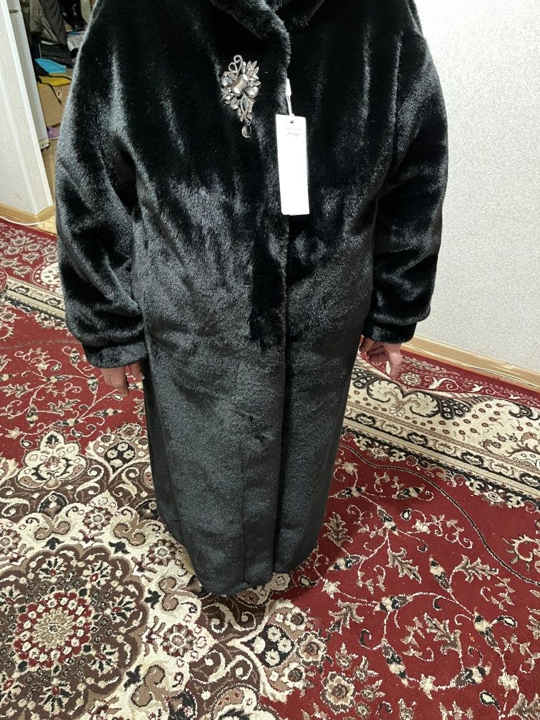 Шуба новая ЭКО прямая