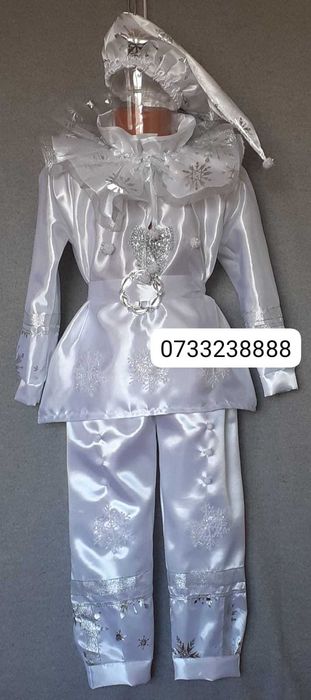 Costum Fulg de nea pentru copii marimile 3 si 4 (4-5-6-ani) 195 lei