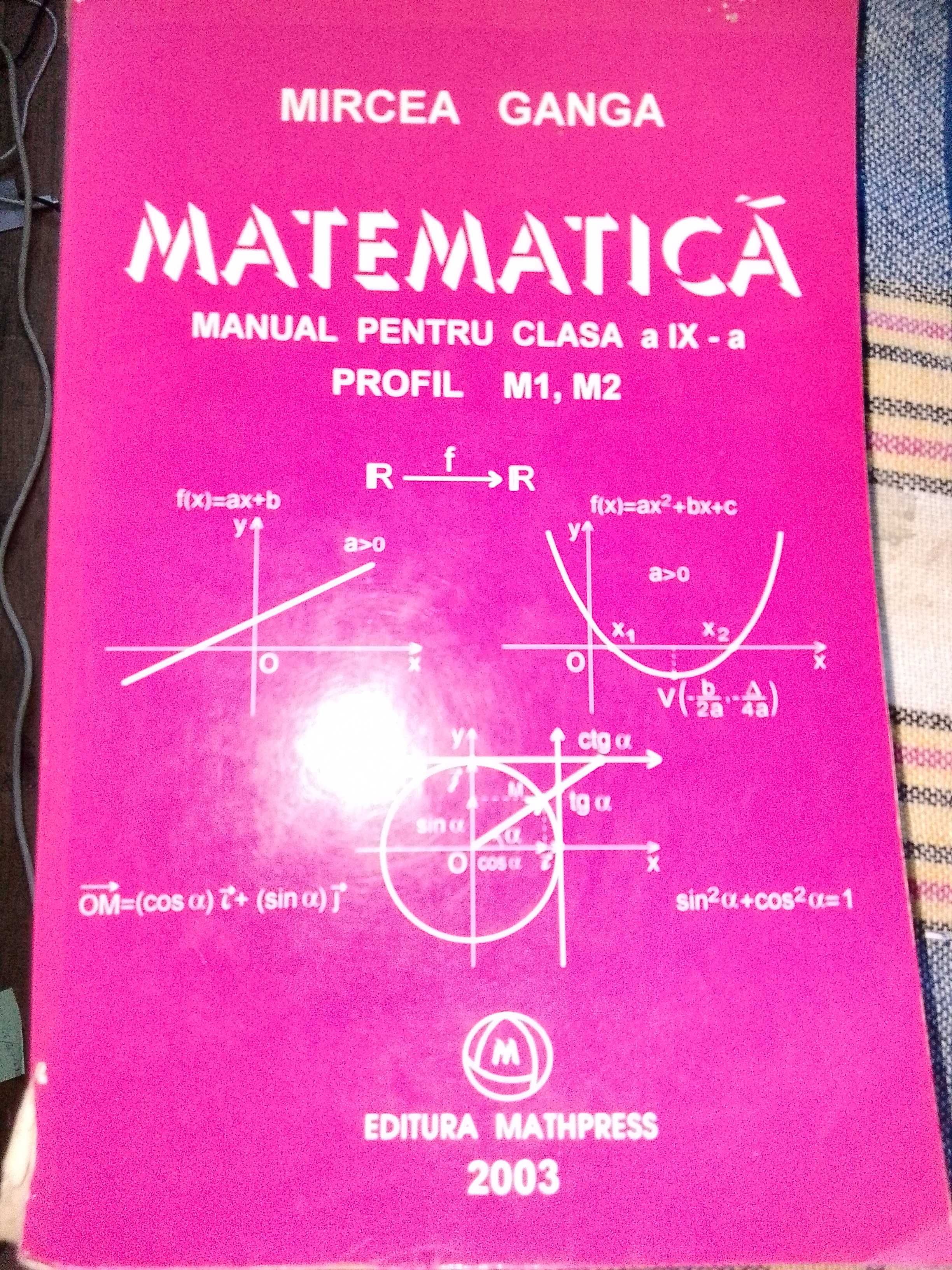 Cărți matematica pt liceu 6 buc