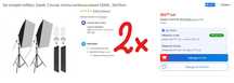 4 bucati set complet softbox Zola lumina continua 5500K 50x70cm