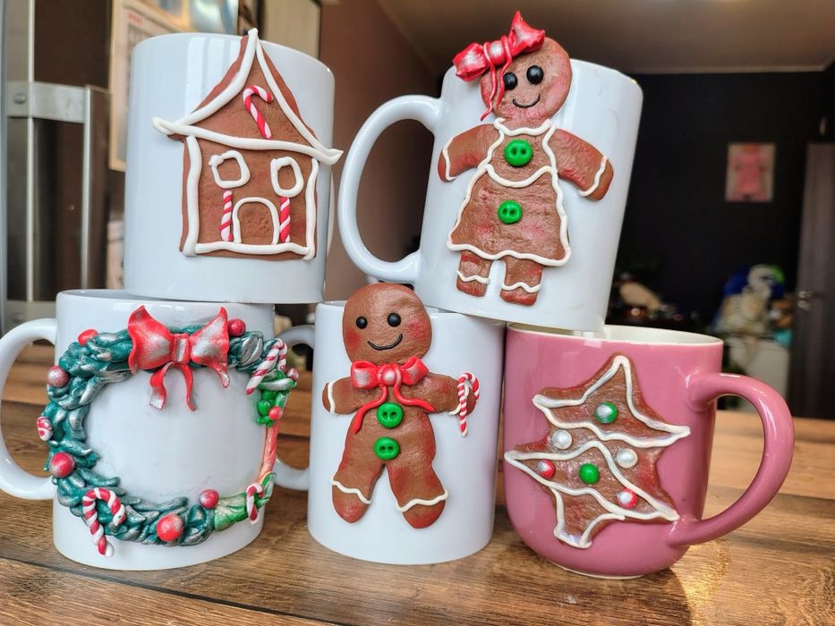 Коледна Чаша полимерна глина