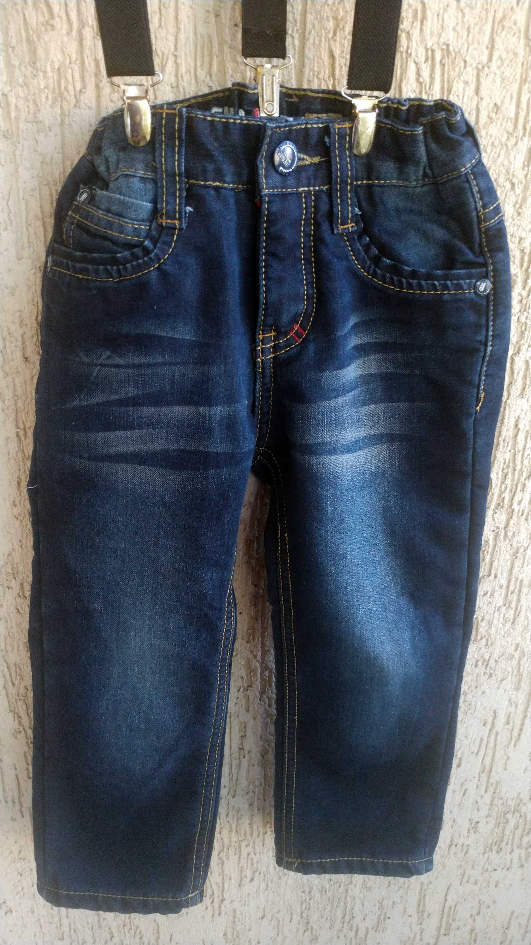 Ватирани дънки за дете 3-4г JIENIS Denim, ОТЛИЧНИ